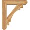 Ekena Millwork Merced Craftsman Rough Sawn Bracket w/ Offset Brace, Western Red Cedar, 8"W x 34"D x 40"H BKT0806X34X40MRC04RWR - alternate 3